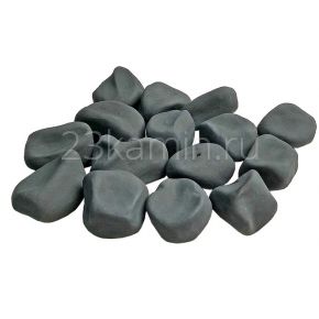 Камни керамические черные матовые 14 шт