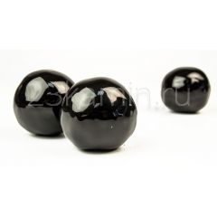 Декоративные керамические камни-шары черные 14 ШТ