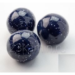 Декоративные керамические камни-шары космос синие 14 ШТ