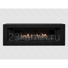 Каминный портал LINE 2000 с биокамином Lux Fire Фаер Бокс Вега-2 черный